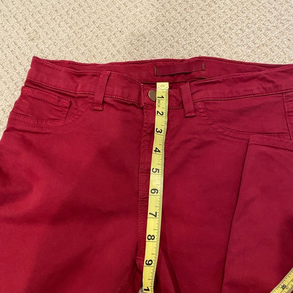 J Brand Women's Cotton Twill Jeans in Black Cherry Red Size 28 - Picture 8 of 9